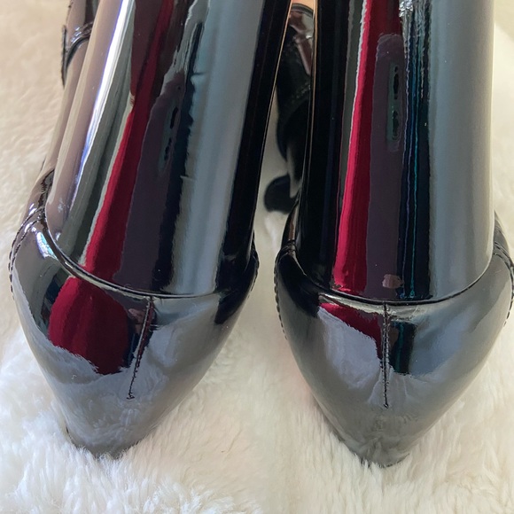 Johnston & Murphy Black Platform Shoes - Picture 7 of 9